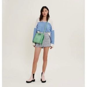 NWOT Maje V-neck Striped Cashmere Sweater Size Small